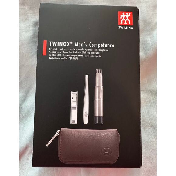 Zwilling Henckels TWINOX Men's Competence Set 3 piece Travel Set with Case NEW - Picture 1 of 5